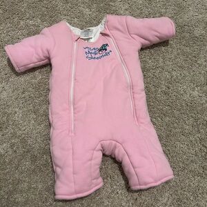 Pink Merlin’s Magic Sleep Suit. Worked great for our baby girl! sz 6-9mo